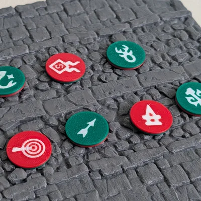Mẫu Hero Tokens in 3D cho game Warhammer Quest Darkwater