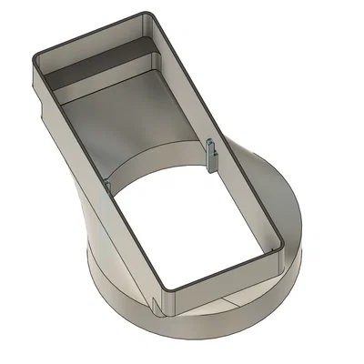 Bộ chuyển đổi ống dẫn khí 3D: Từ tròn 150mm sang chữ nhật 94x224mm