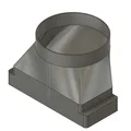 Bộ chuyển đổi ống dẫn khí 3D: Từ tròn 150mm sang chữ nhật 94x224mm - Thumbnail 2