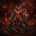 Vhorlath Realms – Demon – Hellgate Dreadguard (Mô hình 3D in STL Dark Fantasy) - Thumbnail 1