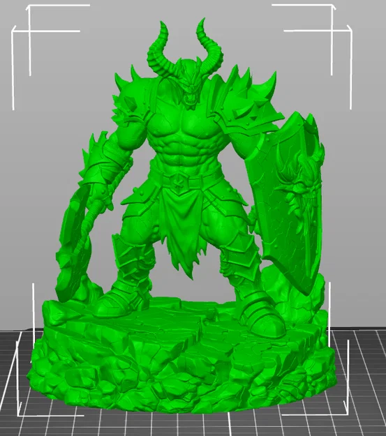 Vhorlath Realms – Demon – Hellgate Dreadguard (Mô hình 3D in STL Dark Fantasy) - Image 5