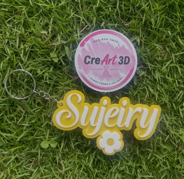 Móc khóa in 3D tên Sujeiry thiết kế độc đáo làm quà tặng - Image 1
