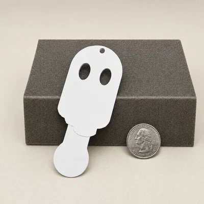 Móc khóa mở xe đẩy siêu thị hình ma Cute Ghost độc đáo