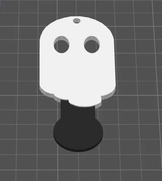 Móc khóa mở xe đẩy siêu thị hình ma Cute Ghost độc đáo - Image 2