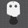 Móc khóa mở xe đẩy siêu thị hình ma Cute Ghost độc đáo - Thumbnail 2