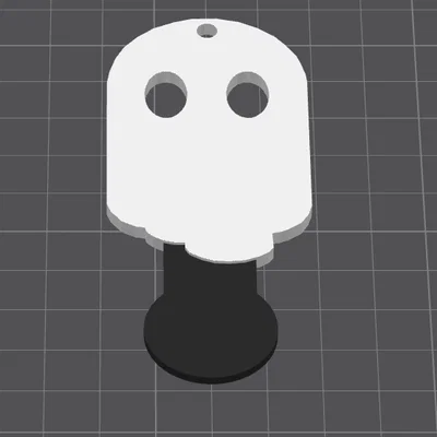 Móc khóa mở xe đẩy siêu thị hình ma Cute Ghost độc đáo