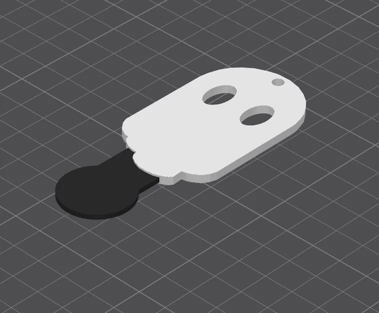 Móc khóa mở xe đẩy siêu thị hình ma Cute Ghost độc đáo - Image 3