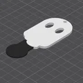Móc khóa mở xe đẩy siêu thị hình ma Cute Ghost độc đáo - Thumbnail 3