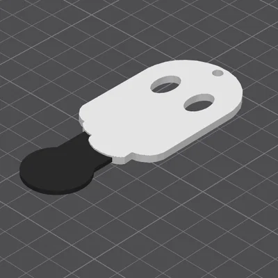 Móc khóa mở xe đẩy siêu thị hình ma Cute Ghost độc đáo