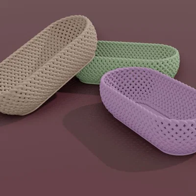 Giỏ đựng bánh mì 3D trang trí nhà bếp tinh tế