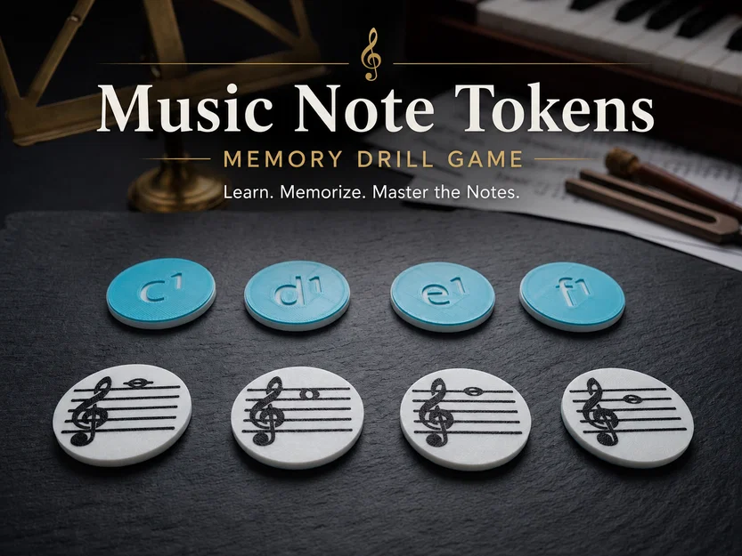 Music Note Tokens – Trò chơi ghi nhớ nốt nhạc - Image 1