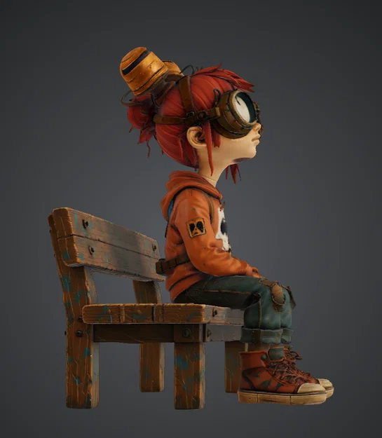 Mô hình Niña Steampunk 3D - Thiết kế ấn tượng cho người sưu tầm - Image 6