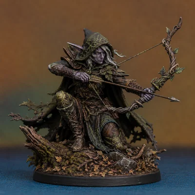 Mô hình High Elf Ranger in 3D tinh xảo cho game D&D