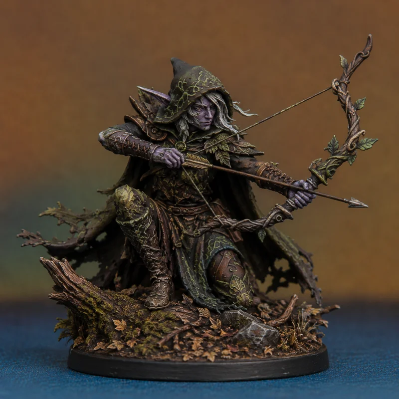 Mô hình High Elf Ranger in 3D tinh xảo cho game D&D