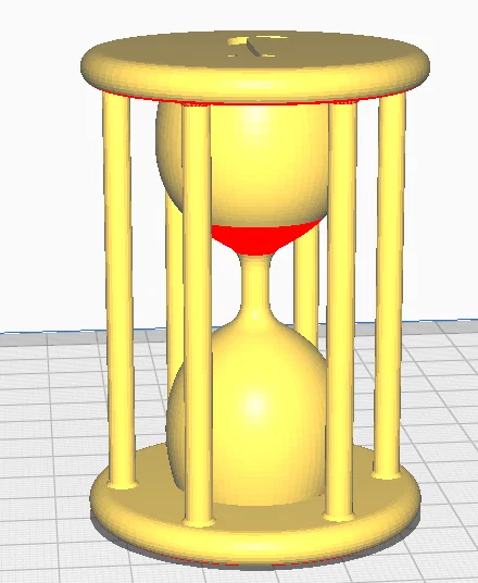 Mô hình đồng hồ cát (hourglass) 3D cổ điển trang trí đẹp mắt - Image 1