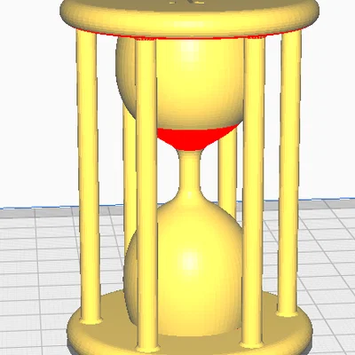 Mô hình đồng hồ cát (hourglass) 3D cổ điển trang trí đẹp mắt