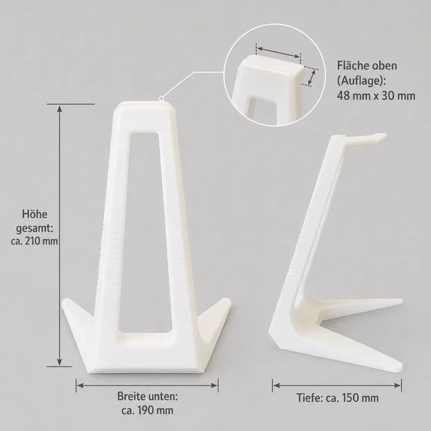 Giá treo tai nghe – Phiên bản liền khối và phiên bản hai mảnh cho A1 Mini - Image 4