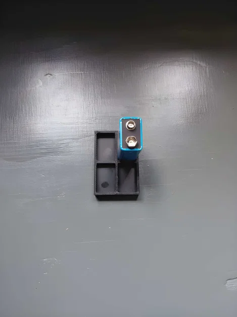 Khay đựng pin 9V nhỏ gọn, tiện lợi (Model 3D đơn giản) - Image 2