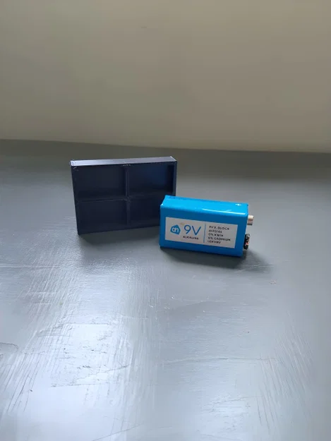 Khay đựng pin 9V nhỏ gọn, tiện lợi (Model 3D đơn giản) - Image 3