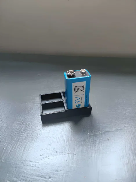 Khay đựng pin 9V nhỏ gọn, tiện lợi (Model 3D đơn giản) - Image 4