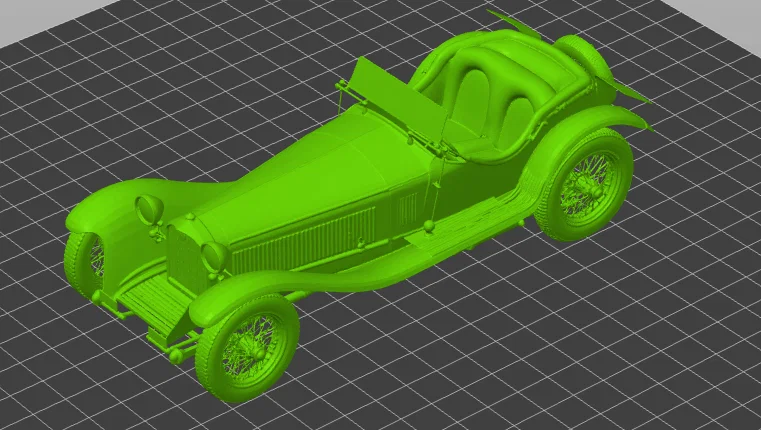 Mô hình xe cổ điển Alfa Romeo 8C 3D tinh xảo - Image 1