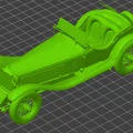 Mô hình xe cổ điển Alfa Romeo 8C 3D tinh xảo - Thumbnail 1