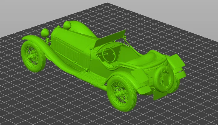 Mô hình xe cổ điển Alfa Romeo 8C 3D tinh xảo - Image 3