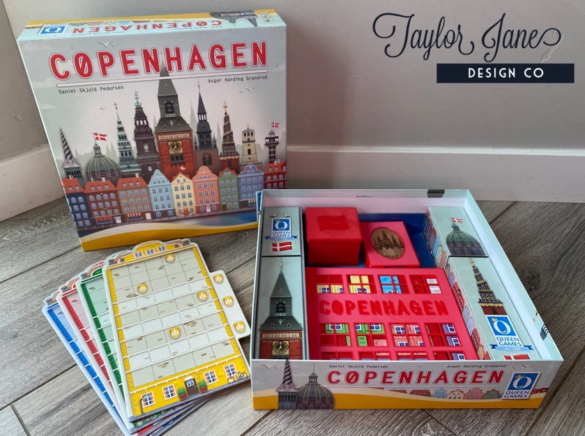 Copenhagen Board Game Insert (Bao gồm tất cả bản mở rộng Queenie) - Image 1