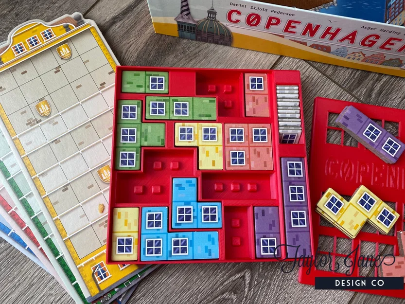 Copenhagen Board Game Insert (Bao gồm tất cả bản mở rộng Queenie) - Image 2