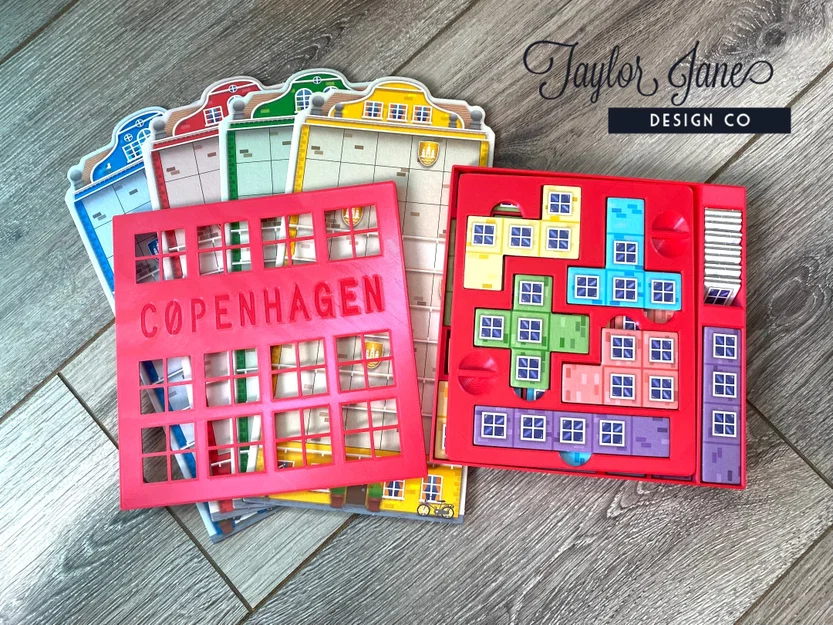 Copenhagen Board Game Insert (Bao gồm tất cả bản mở rộng Queenie) - Image 5