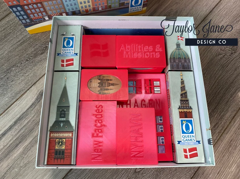 Copenhagen Board Game Insert (Bao gồm tất cả bản mở rộng Queenie) - Image 7
