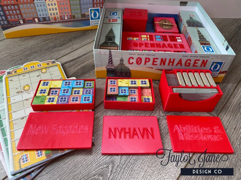 Copenhagen Board Game Insert (Bao gồm tất cả bản mở rộng Queenie) - Image 9