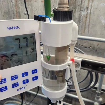 Bộ Flow Cell pH và Tách Bọt Khí cho Xử Lý Nước