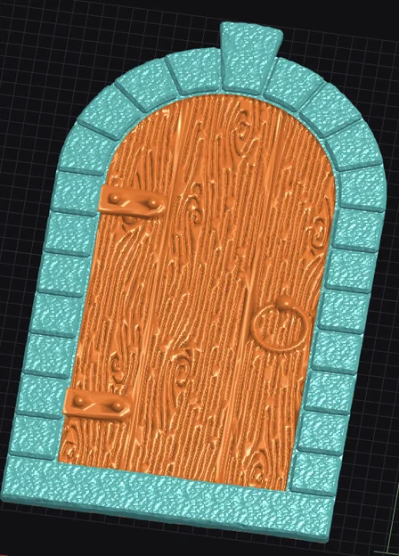 Mẫu 3D Cánh cửa Elf Door Retexture độc đáo cho tiểu cảnh - Image 1