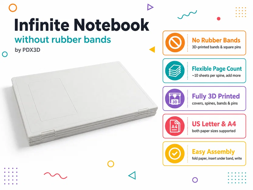 Sổ tay vô tận không dùng dây thun (Infinite Notebook) - Image 1