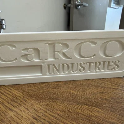 Mô hình logo CaRCO Industries sắc nét - File in 3D chất lượng cao
