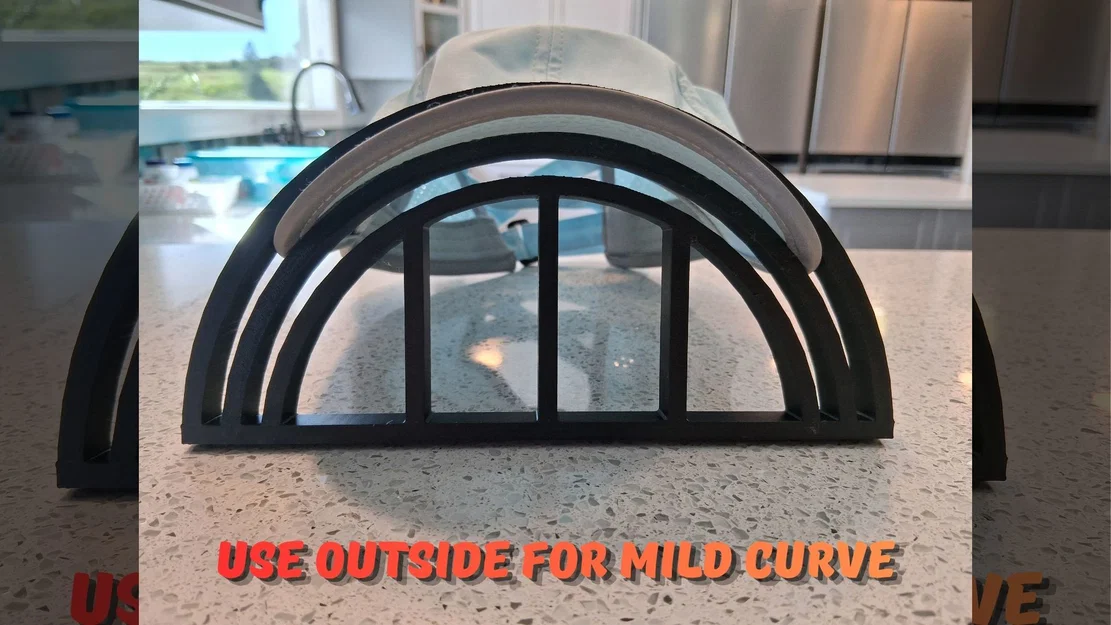 Khuôn uốn cong vành mũ 3D (Cap Brim Bender) giúp giữ form mũ hoàn hảo - Image 3
