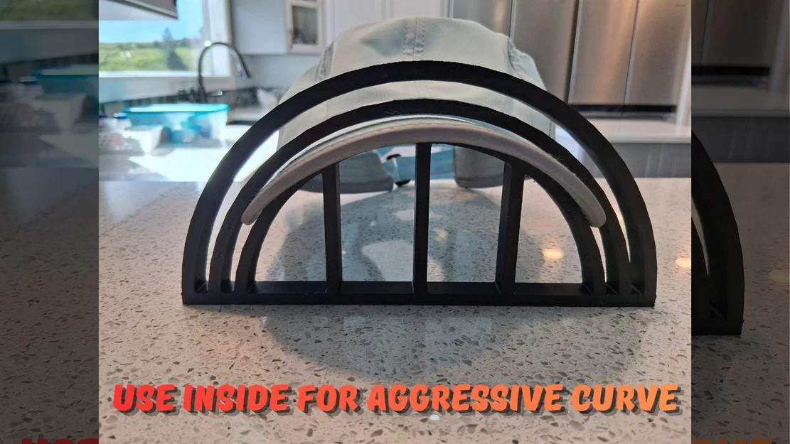 Khuôn uốn cong vành mũ 3D (Cap Brim Bender) giúp giữ form mũ hoàn hảo - Image 4