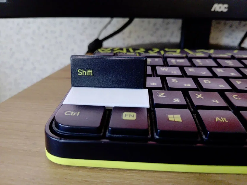 Nút Keycap Shift thay thế cho bàn phím Logitech K240 (File in 3D) - Image 1