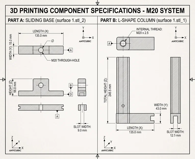 Giá đỡ Microsoft Surface gắn bảng Pegboard & Kệ bàn - M20 có thể điều chỉnh - Image 3