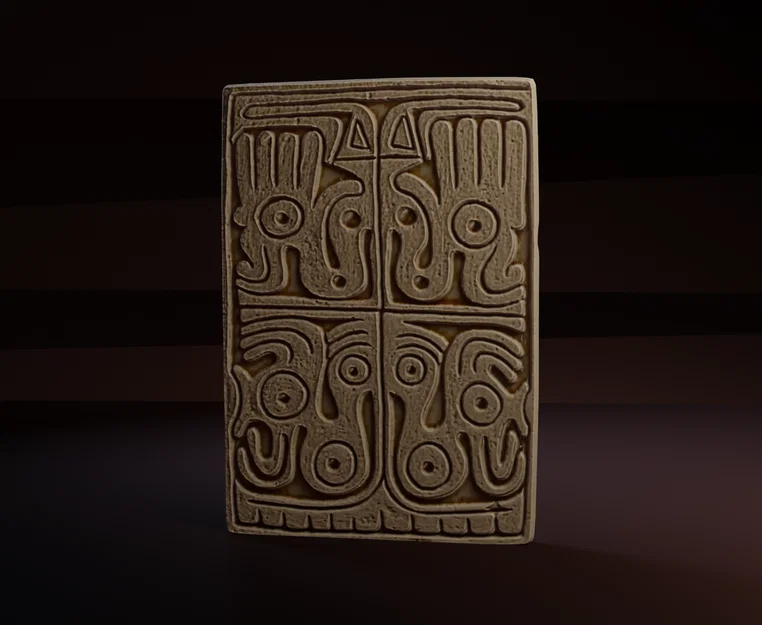 Mô hình tấm đất sét Gaitskill (văn hóa Adena) in 3D cổ xưa - Image 1