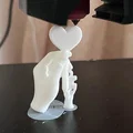 Mô hình in 3D Chìa khóa trái tim - Món quà tình yêu độc đáo - Thumbnail 3