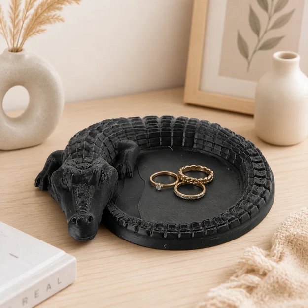 Khay Đựng Đồ Hình Cá Sấu - Crocodile Organizer Tray - Image 1