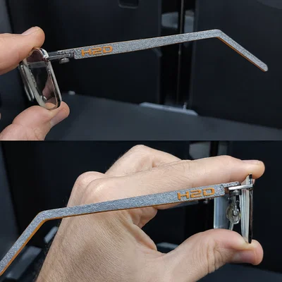 Gọng kính mát và kính cận kèm Logo máy in