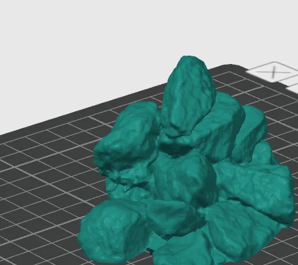Mô hình 3D đá tự nhiên (Rocks Scan) trang trí sa bàn đẹp mắt - Image 1