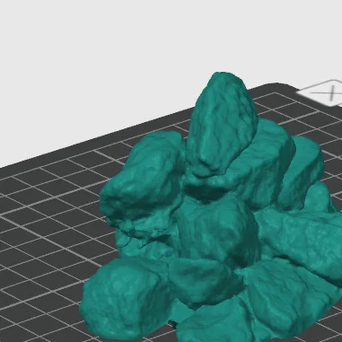 Mô hình 3D đá tự nhiên (Rocks Scan) trang trí sa bàn đẹp mắt