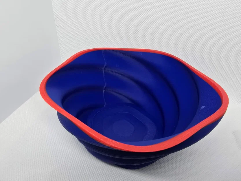 Tô Đựng Đồ Twisted Ripple – Vành Hai Màu - Image 1