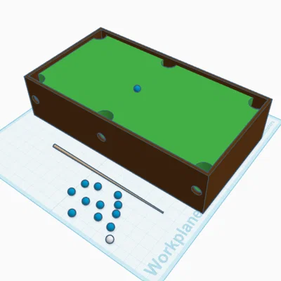 Mô hình bàn bida mini tự in 3D cực thú vị cho góc làm việc