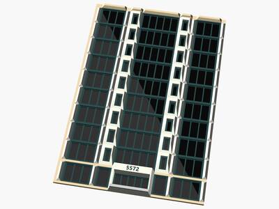 Mô hình tòa nhà 10 tầng hiện đại cho sa bàn tỷ lệ N - Image 12