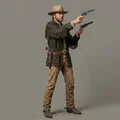 Mô hình 3D nhân vật viễn tây huyền thoại The Outlaw Josey Wales 1976 - Thumbnail 1